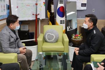 가평소방서장 의회 방문