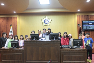 상면초등학교 의회 방문