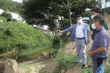 산유리 민원 현장 방문