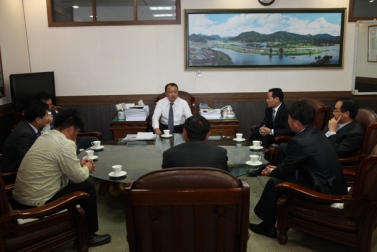 제7대 가평군이장연합회 임원 접견