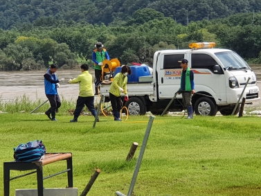 가평파크골프장 수해복구 봉사활동