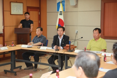 북면 주민자치위원회 회의
