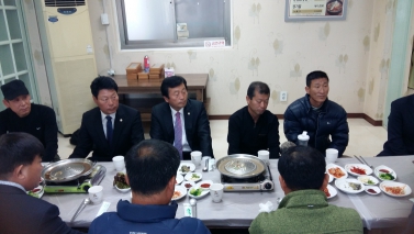 수확기 유해야생동물 피해방지단 격려